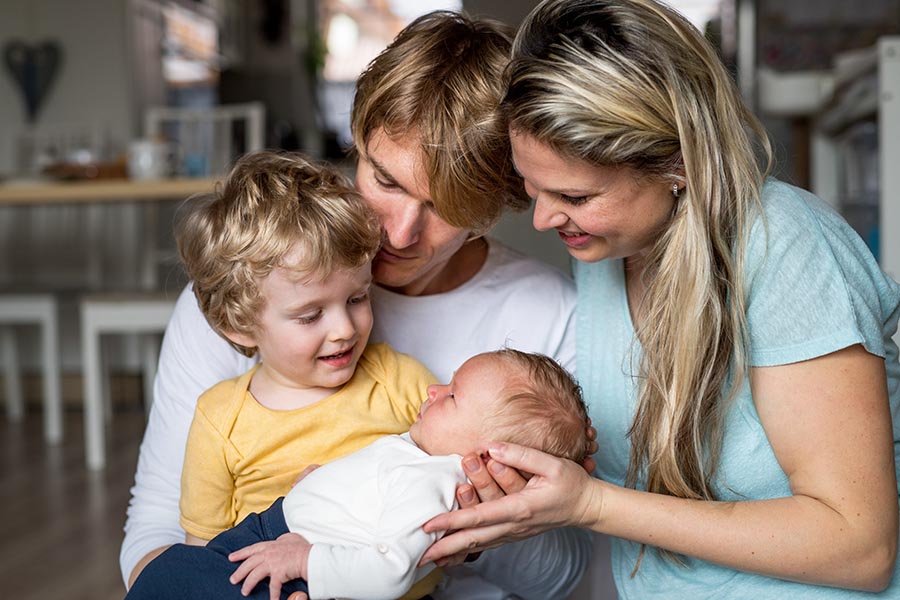 CEB-parents introducing baby to their boy